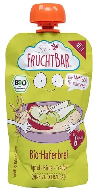 Fruchtbar Bio-Apfel, Birne, Traubenhaferflocken  