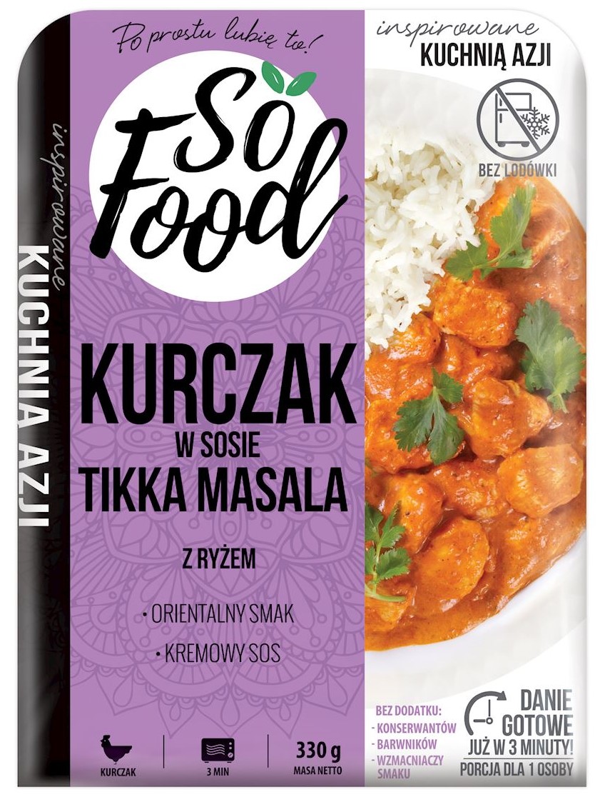 So Food Chicken with rice in tikka masala sauce  