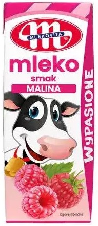 Mlekovita Wypasione Mleko smak  malina