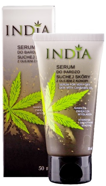 India Serum do skóry suchej  z olejem konopnym