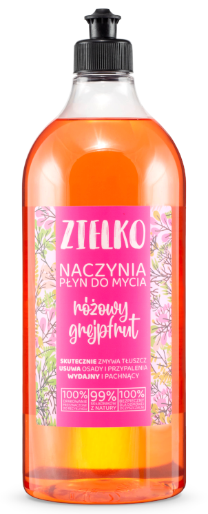 Zielko Naczynia Płyn do mycia  naczyń różowy grejpfrut