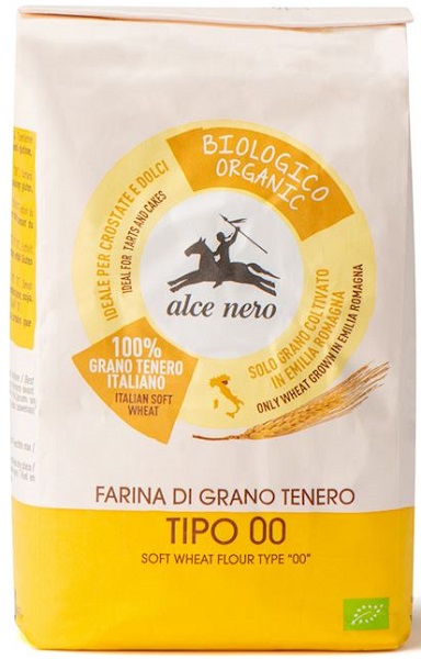 Alce Nero Wheat flour Type 00 for sweet baked goods, organic 