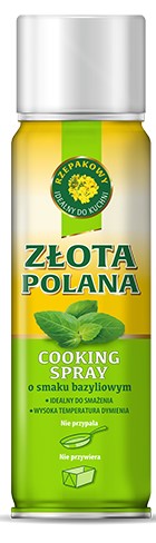 Złota Polana Aceite de colza en spray con sabor a albahaca 