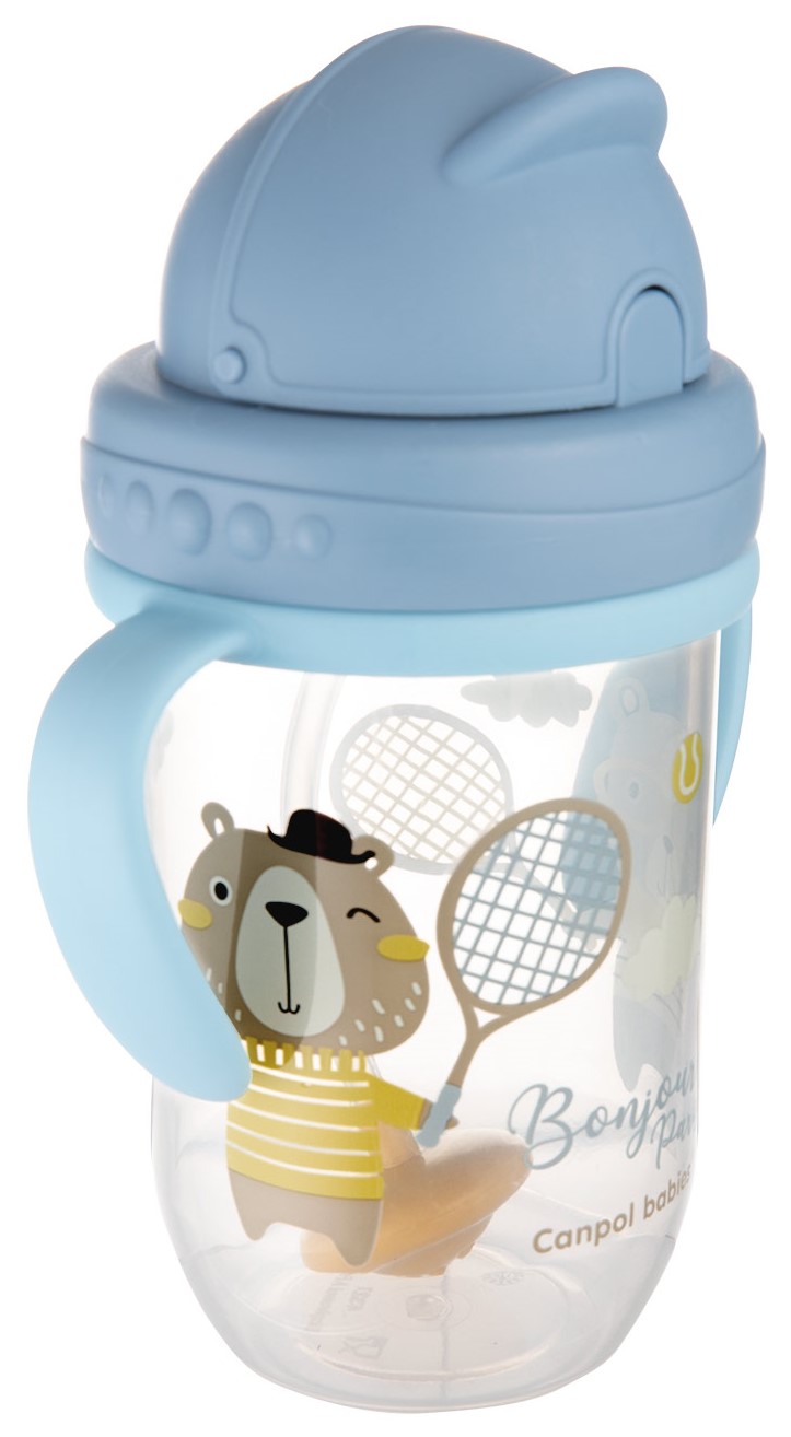 Canpol Babies Non-spill cup with a tube and a weight, 270 ml 