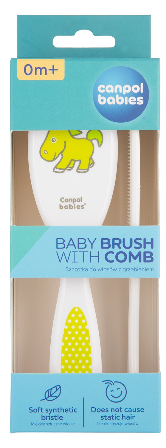 Canpol Babies brush and comb for babies with soft bristles  