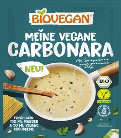 Biovegan Carbonara Sauce Vegan, gluten-free, BIO 