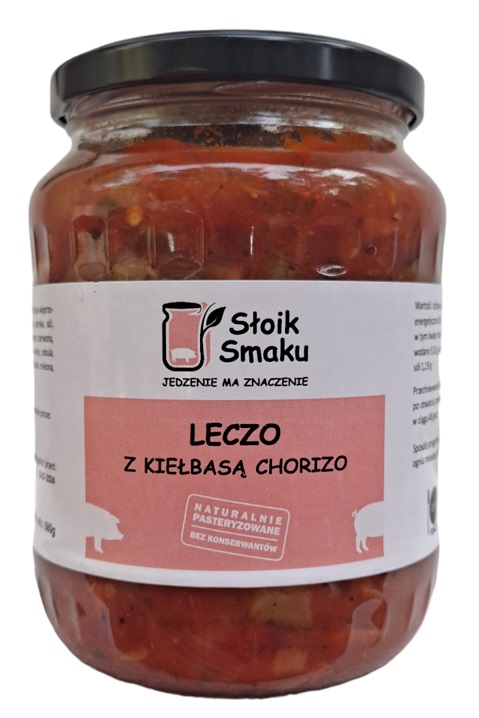 Słoik Smaku Leczo z kiełbasą chorizo