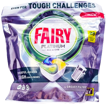 Fairy Platinum Kapseln zum Geschirrspülen in der Spülmaschine 