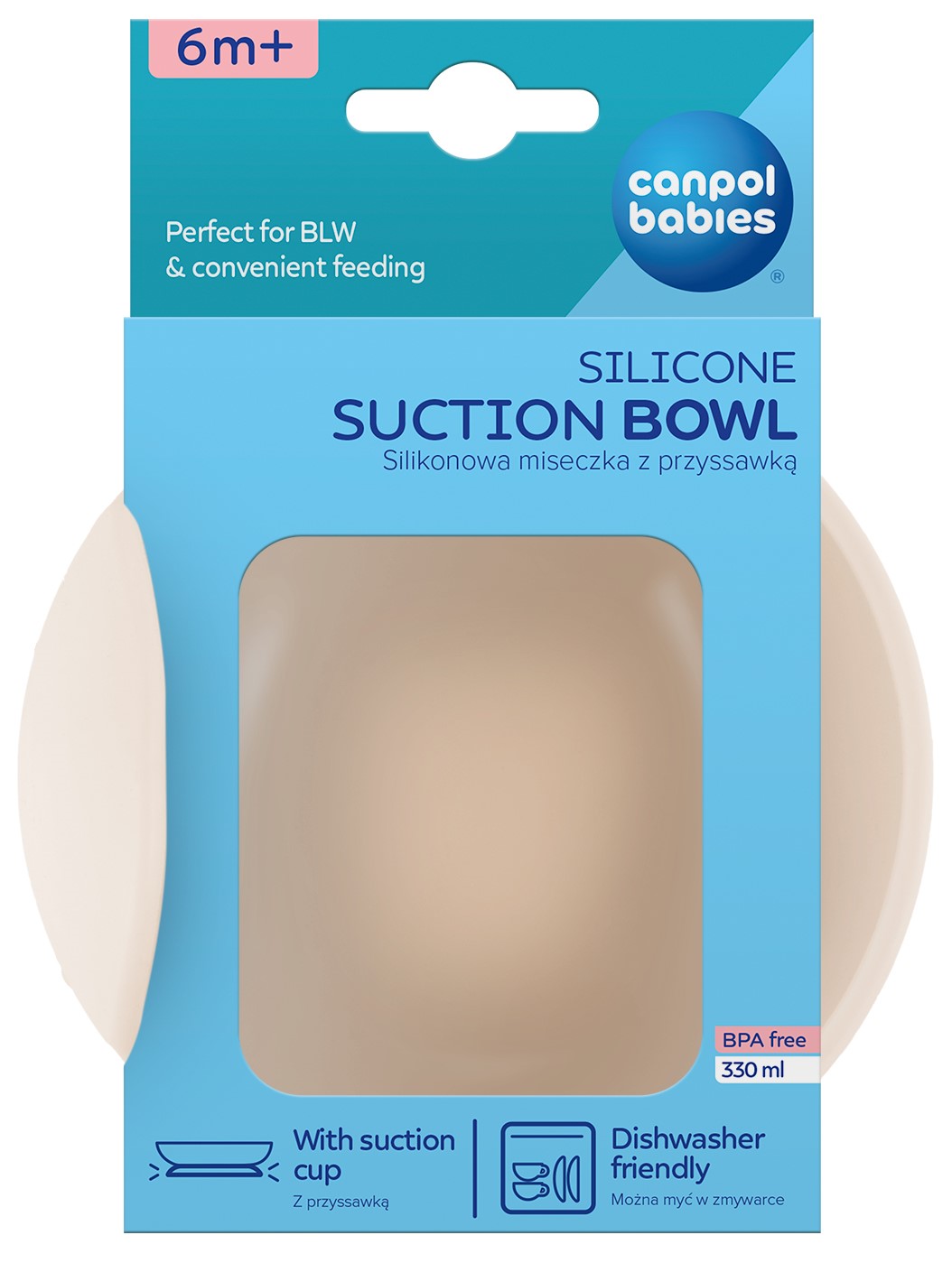 Canpol Babies Silicone cup with suction cup 330 ml 