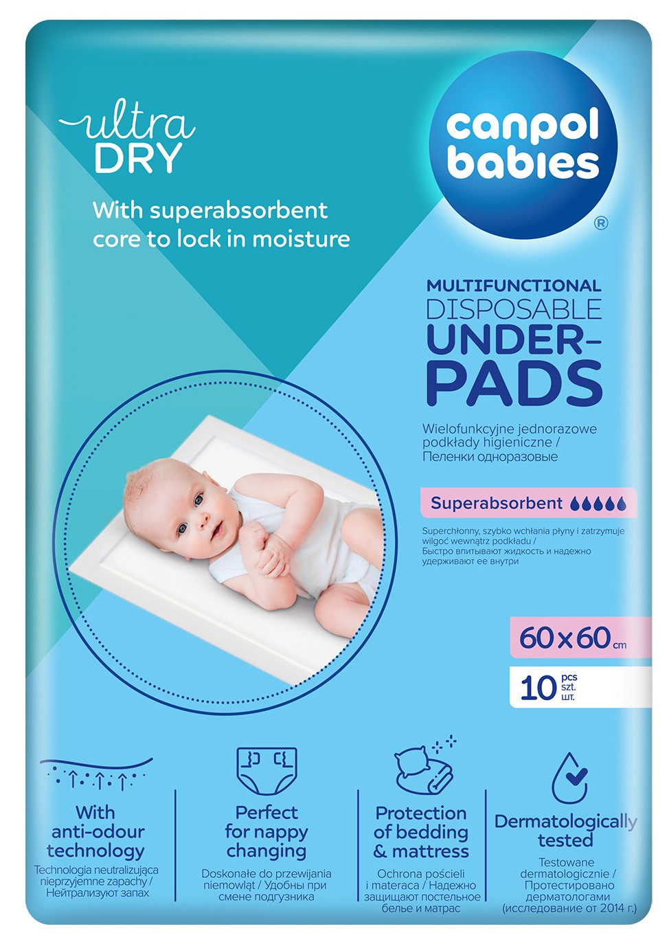 Canpol Babies multifunctional hygienic pads 60x60cm 