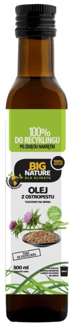 Масло расторопши Big Nature холодного отжима. 