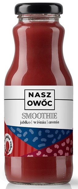 Nuestro batido de frutas Manzana, cereza chokeberry