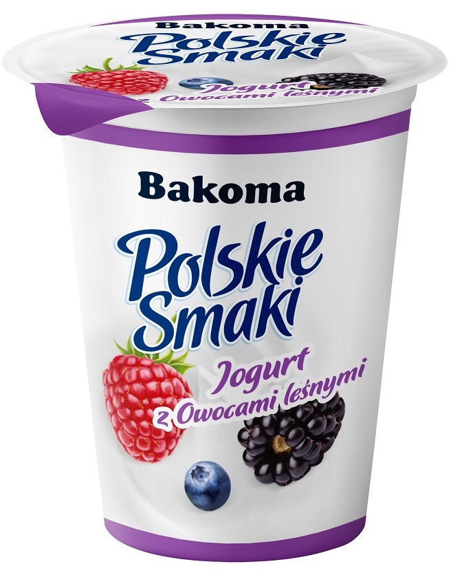 Yogur Bakoma Polskie Smaki con frutos del bosque 