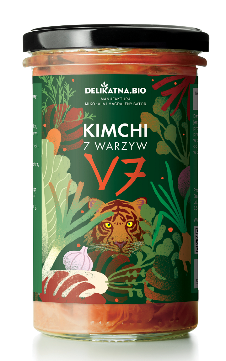 Kimchi delicado con 7 verduras   