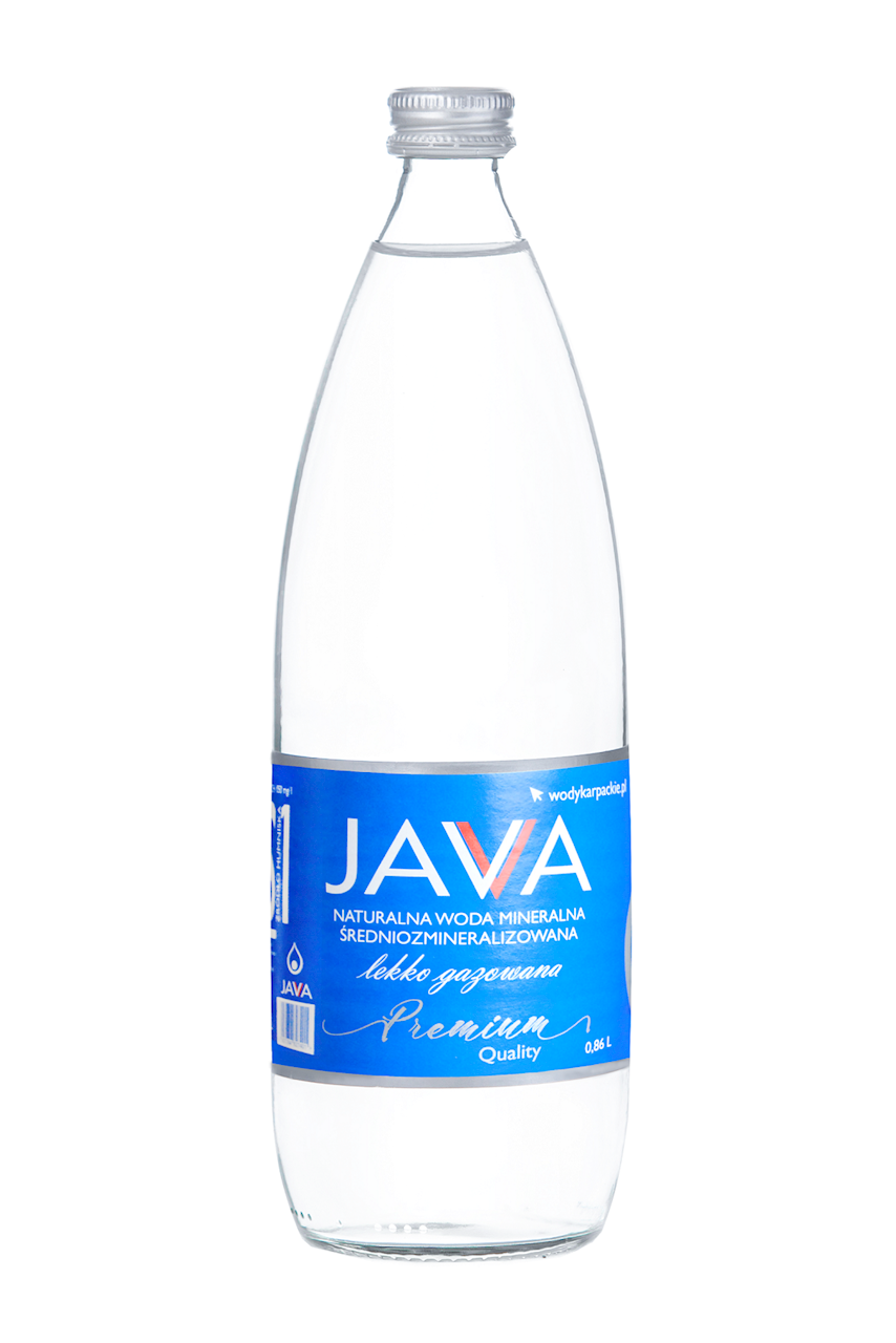 Java Natural Medium mineralisiertes, leicht kohlensäurehaltiges Mineralwasser 