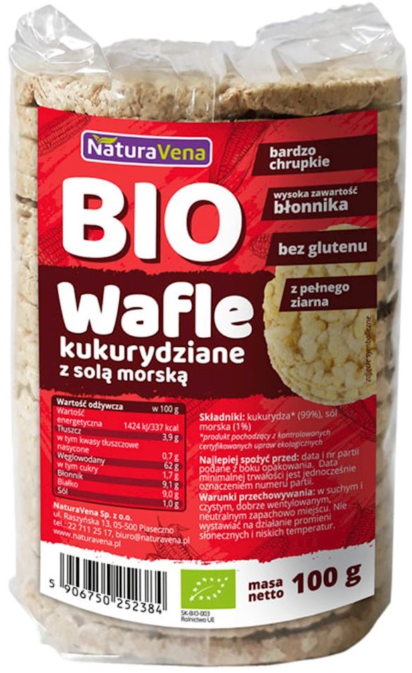 Naturavena Corn wafers with organic sea salt 