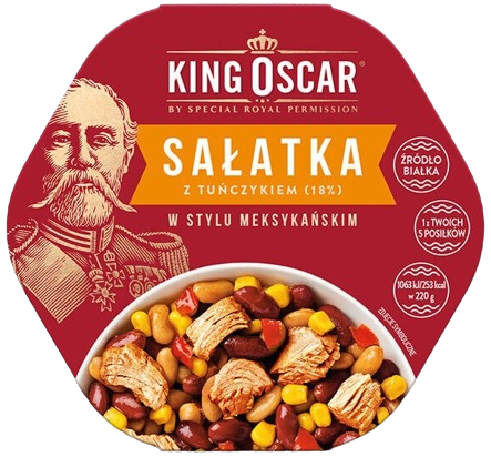 King Oscar Salad with tuna 18%, Mexican style 