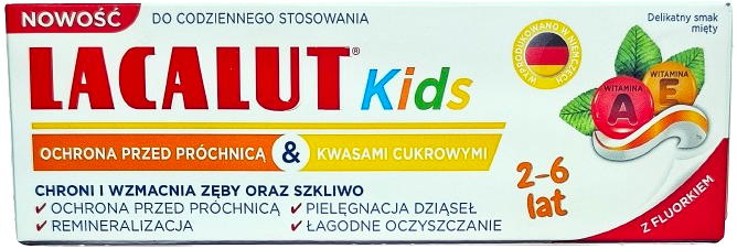 Lacalut Kids Pasta do zębów dla dzieci 2-6 lat