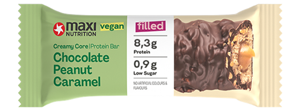 Maxi Nutrition Vegan protein bar with chocolate fudge flavor 