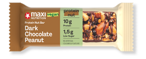 Maxi Nutrition Vegan protein bar, dark chocolate, nutty flavor 