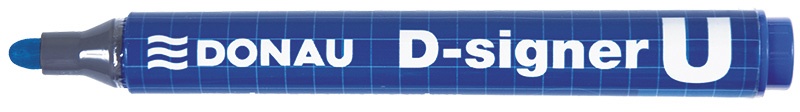 Donau Permanent marker round tip blue D-Signer U 2-4mm (line) 