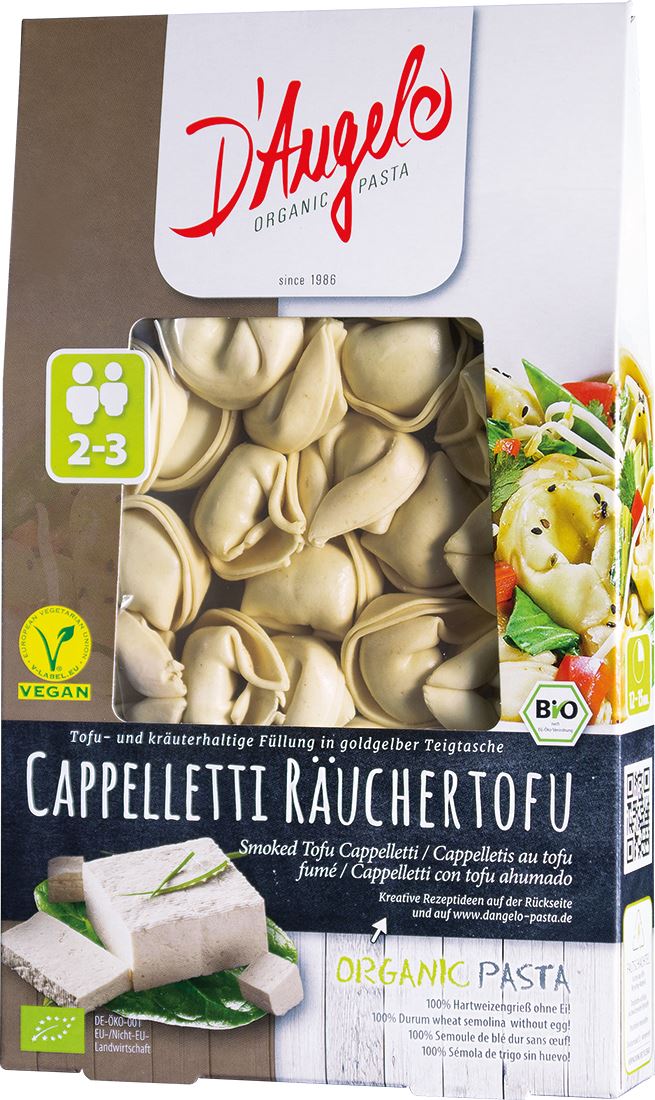 DAngelo Cappelletti with smoked tofu ORGANIC 