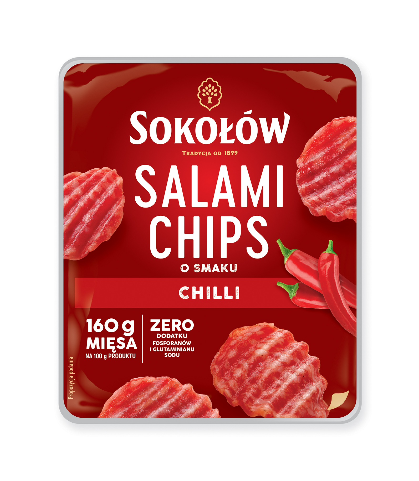 Sokołów Salami Chips with chili flavor  