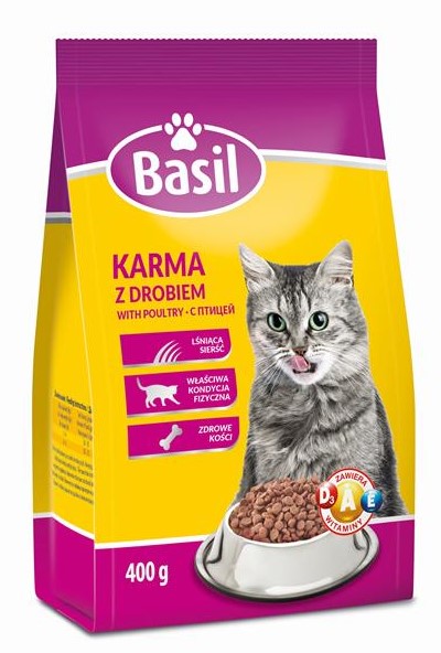 Basil Cat Food with Poultry Dry 