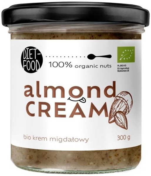 Diet-Food Krem z prażonych migdałów BIO