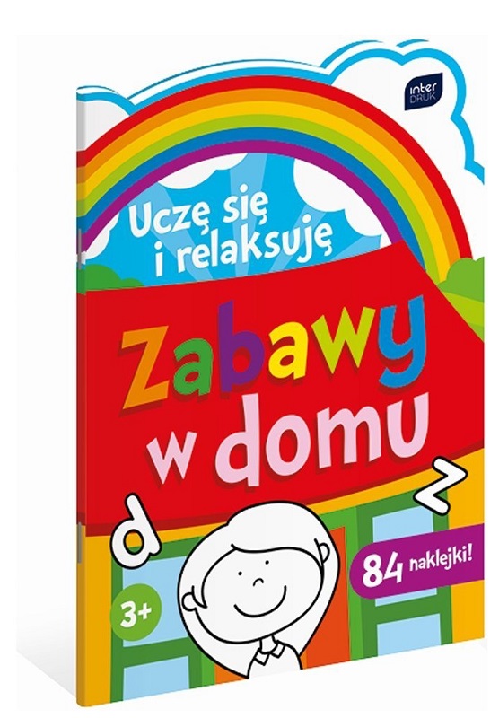 Interdruk Uczę się i relaksuję  Zabawy w domu Kolorowanka z naklejkami