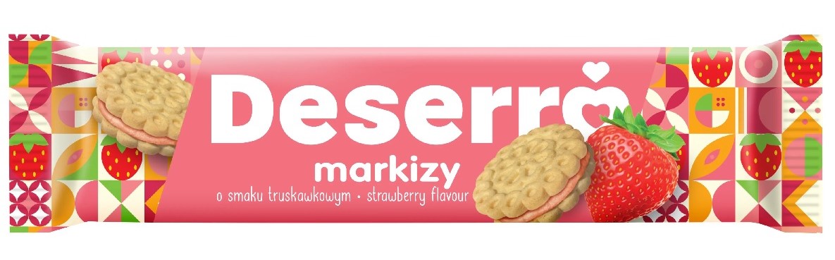 Cukry Nyskie Markizy Deserro  o smaku truskawkowym