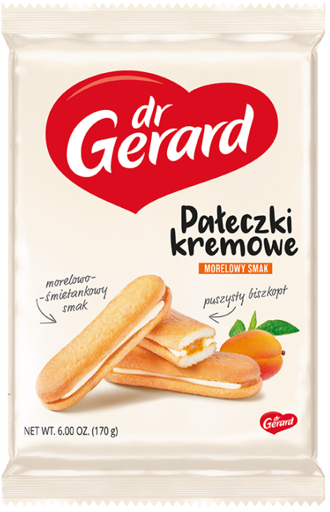 dr Gerard Pałeczki kremowe morelowy smak