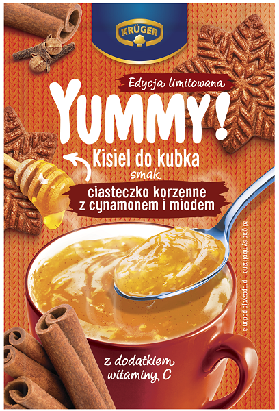 YUMMY! Kisiel do kubka smak ciasteczko korzenne z cynamonem i miodem