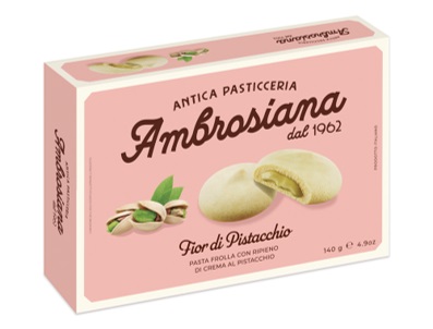 Antica Pasticceria Ambrosiana Kruche ciastka nadziewane kremem pistacjowym