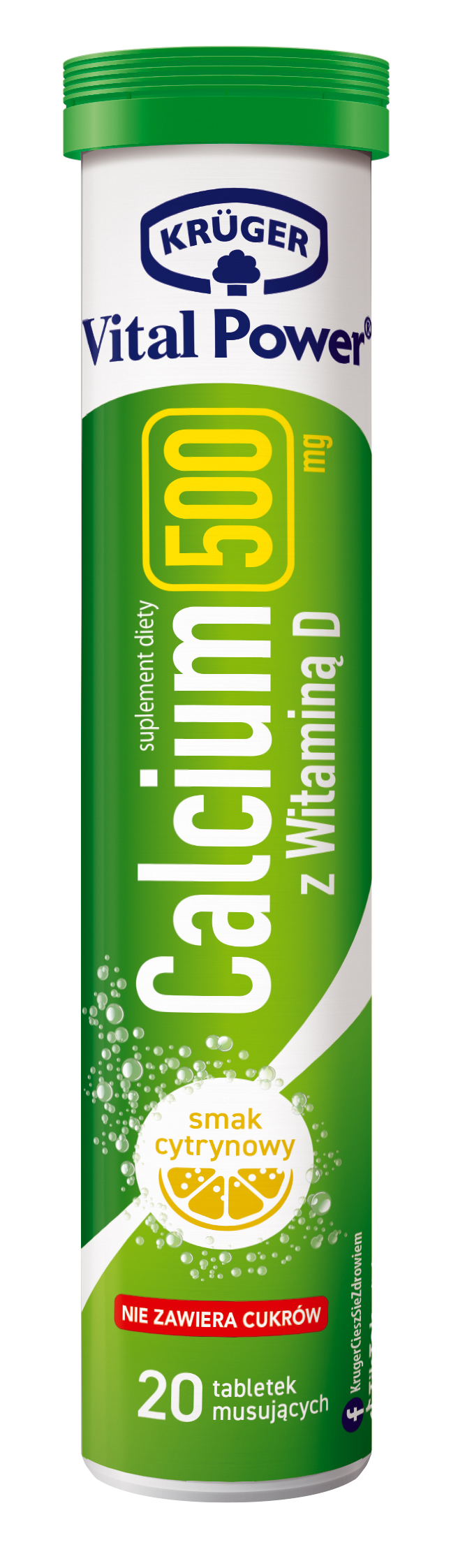 Kruger Vital Power Calcium with Vitamin D 