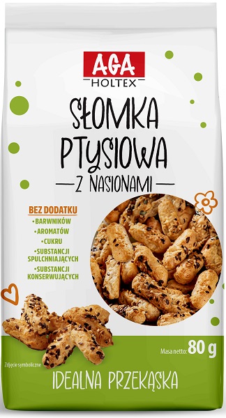 Aga Holtex Słomka ptysiowa z nasionami