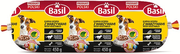 Basil Karma mokra dla psów mięso i warzywa