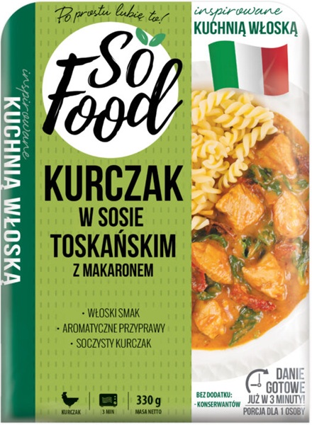 So Food Kurczak w sosie toksańkim z makaronem