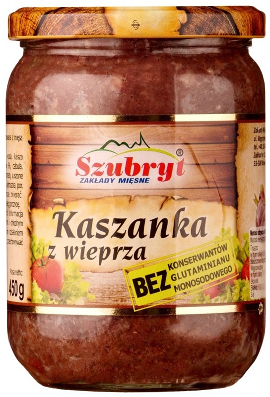 Szubryt Kaszanka z wieprza "Czysta etykieta"
