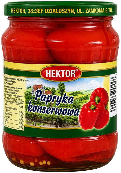 Hektor Papryka konserwowa (masa netto po odsączeniu 320g)