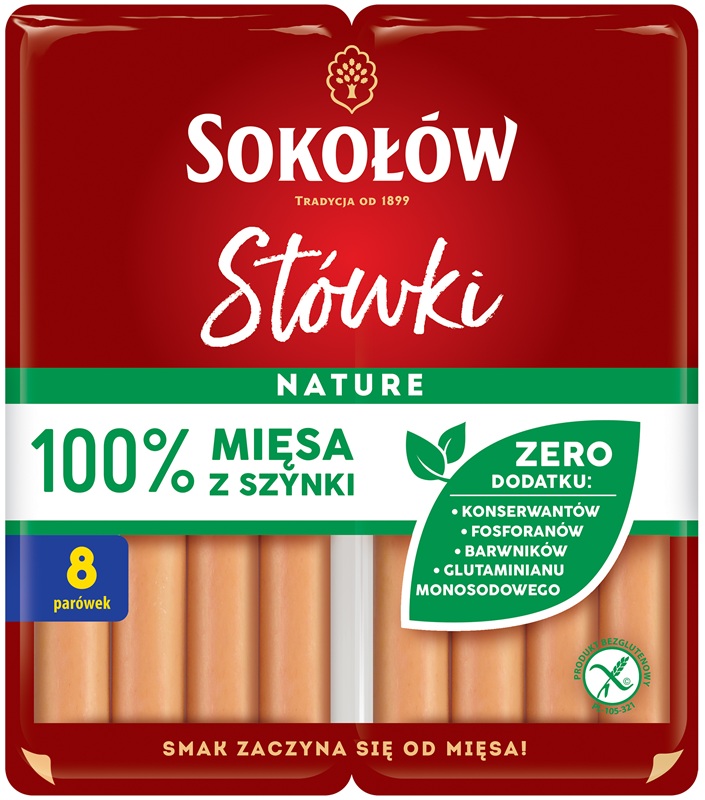 Sokołów Stówki Parówki z szynki duopack 2X80g