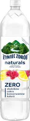 Żywiec Woda niegazowana  z delikatną nutą maliny i cytryny  bez dodatku cukru, konserwantów, kalorii