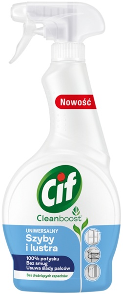 CIF Cleanboost Uniwersalny spray  do szyb i luster