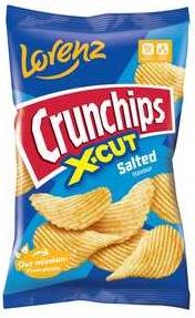 Crunchips Chipsy ziemniaczane	 X-CUT solone