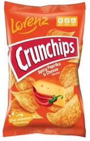 Crunchips Chipsy ziemniaczane pikantna papryka i ser