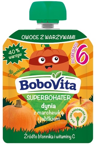 BoboVita Superbohater Mus dynia z marchewką i jabłkiem