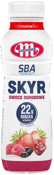 Mlekovita Skyr Jogurt typu islandzkiego owoce ogrodowe