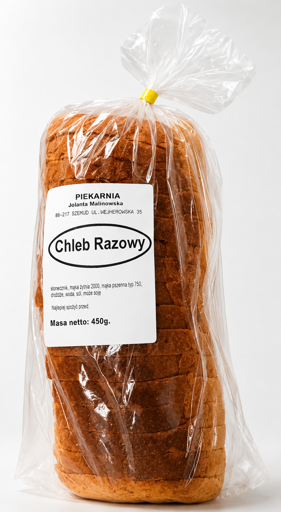 Chleb razowy krojony Piekarnia Malinowscy Szemud