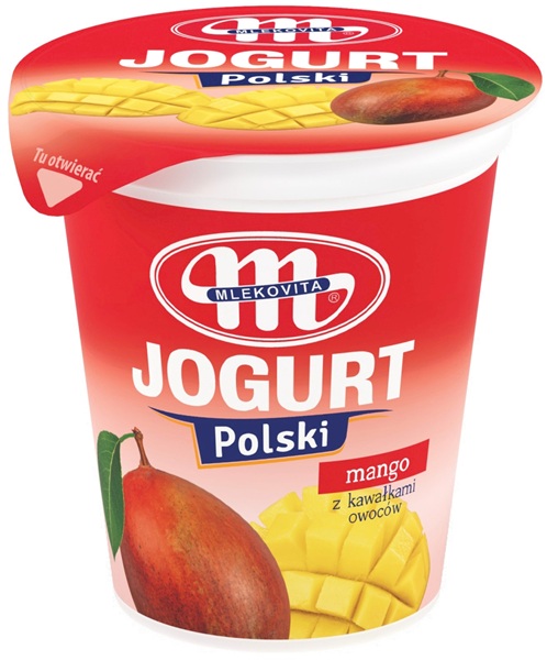 Mlekovita Jogurt Polski mango z  kawałkami owoców