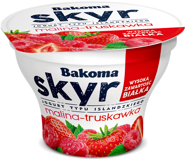 Bakoma Skyr Jogurt typu  islandzkiego malina-truskawka
